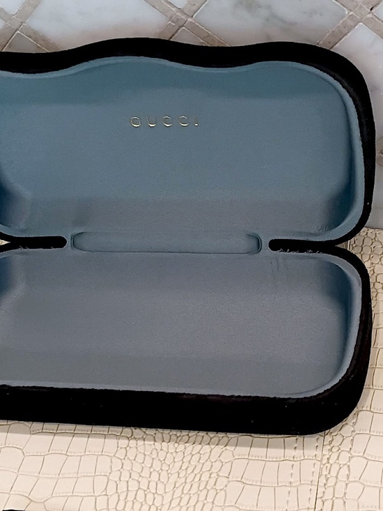 Rare Brand New Jumbo Size Black Velvet Sunglass Case w/ Pouch and Cloth main image 11
